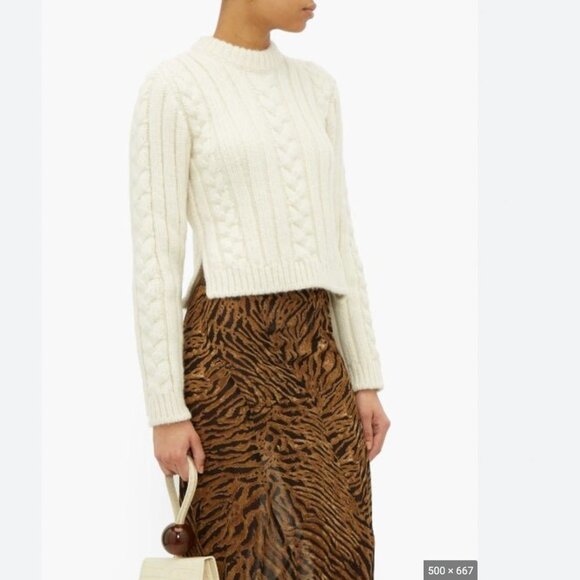 Ganni Sweaters - Ganni Cream Cable Knit Sweater